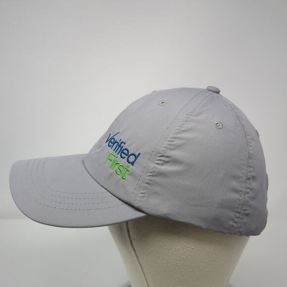Verified First Strapback Hat Solid Gray One Size Embroidered Paramount - Picture 3 of 10